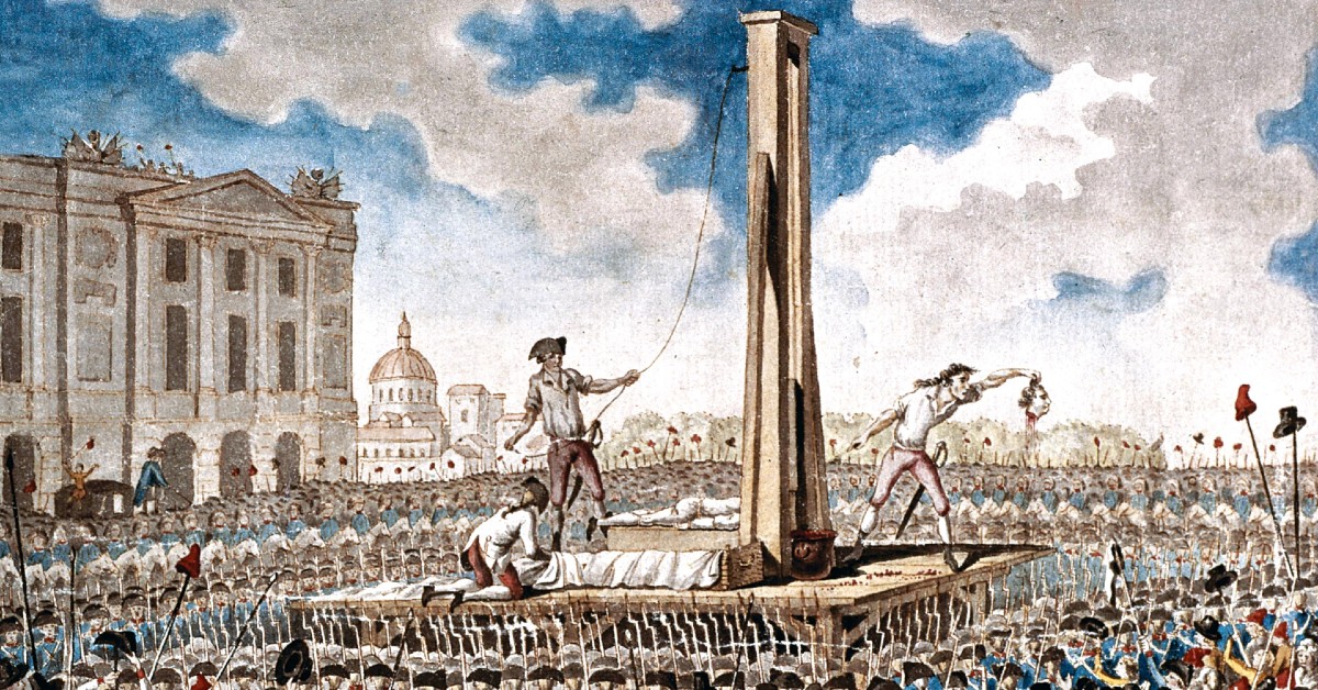 guillotine french revolution marie antoinette