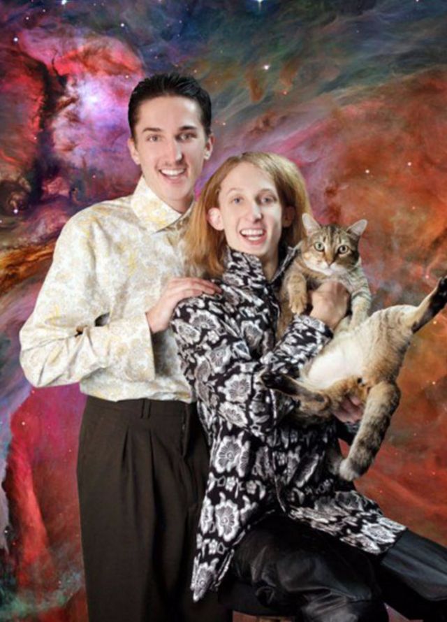 Men Posing With Their Cats 6