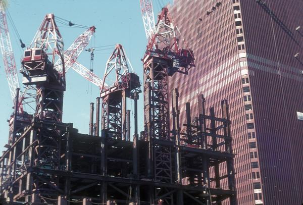 construction of twin towers 21