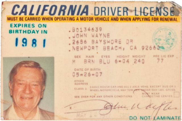 celebrity vintage drivers license 15