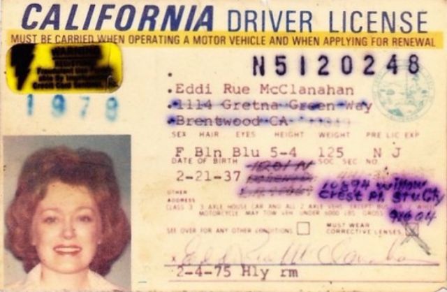 celebrity vintage drivers license 11