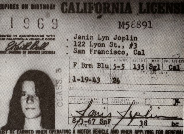 celebrity vintage drivers license 7